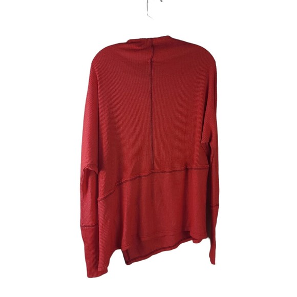 We The Free People Orange Corral‎  Size Large Boho Knit Tunic Top XS - Picture 6 of 7